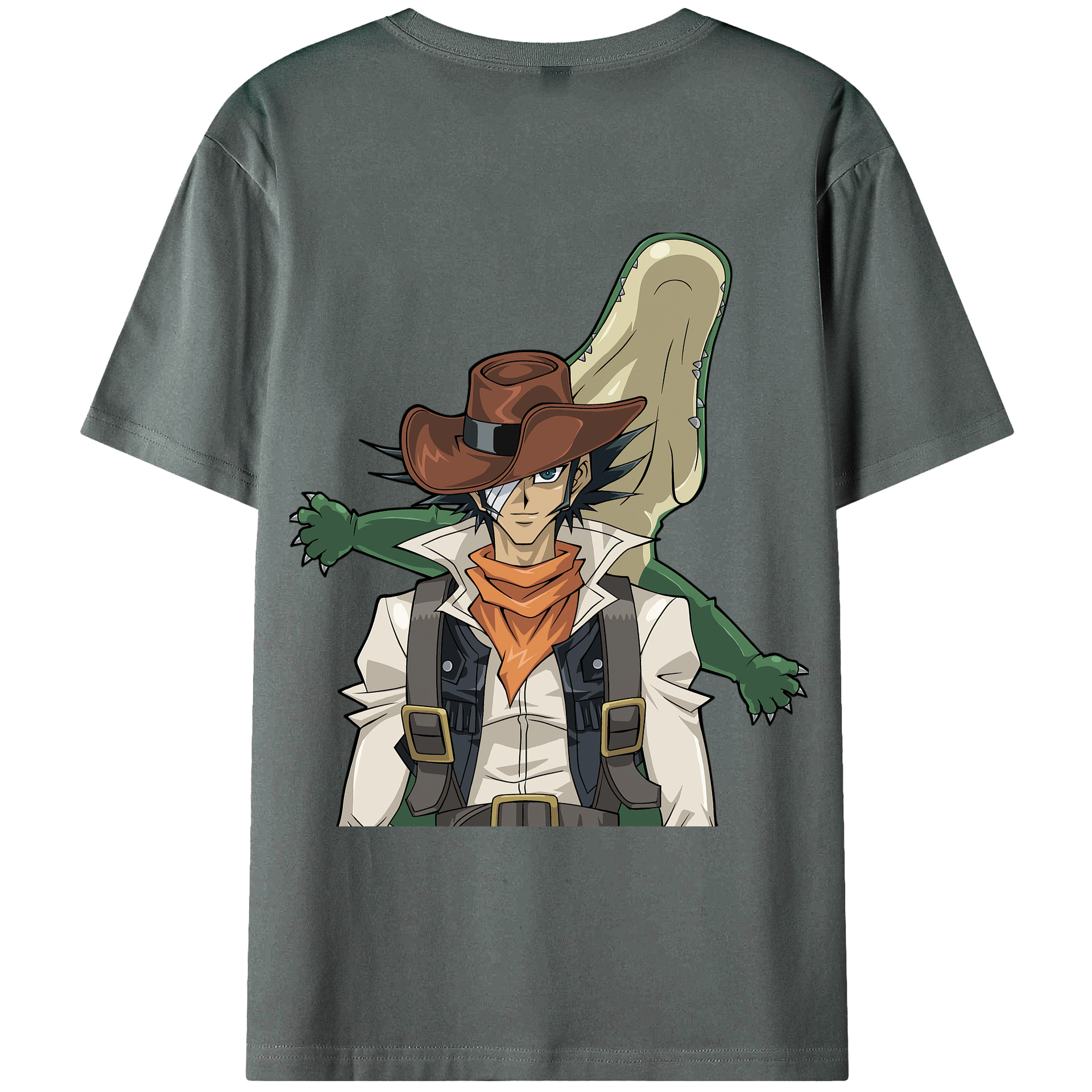 （画像用） 遊☆戯☆王 Yu-Gi-Oh! 綿100％ メンズ半袖Tシャツ（バックプリント） 通気性